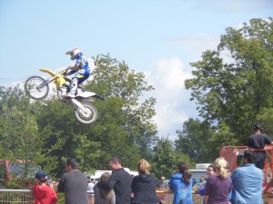 Le spectacle de Motocross en a mis plein la vue.