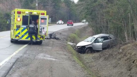 Capotage sur la Route 283 à Notre-Dame-du-Rosaire