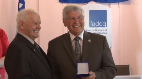 Joseph-Aimé Blais de Saint-François reçoit la médaille du Lieutenant-gouverneur