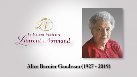 Alice Bernier Gaudreau (1927 - 2019)