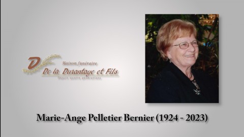 Marie-Ange Pelletier Bernier (1924 - 2023)