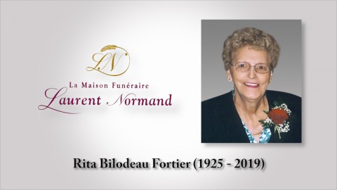 Rita Bilodeau Fortier (1925 - 2019)