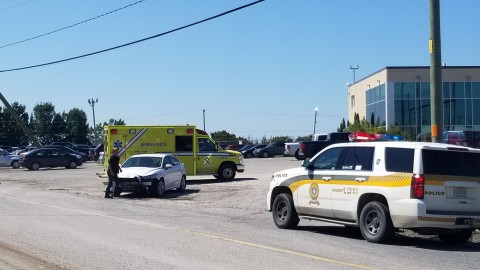 Collision entre deux véhicules à Montmagny