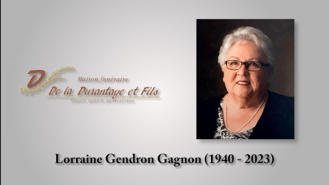 Lorraine Gendron Gagnon (1940 - 2023)