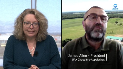 Entrevue - James Allen, président de l'UPA de Chaudière-Appalaches - 31 octobre 2023