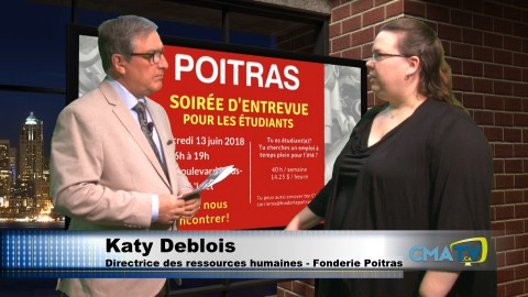 Entrevue - Katy Deblois - Fonderie Poitras - 12 juin 2018