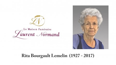 Rita Bourgault Lemelin 1927 2017