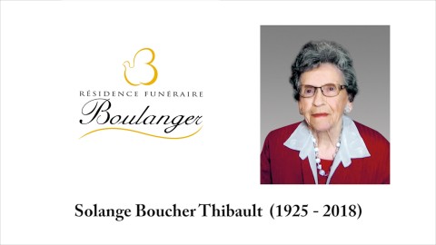 Solange Boucher Thibault  (1925 - 2018)