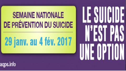 Le suicide n’est pas une option