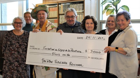 3 000 $ pour le fonds des bourses étudiantes  de la Fondation du Cégep de La Pocatière