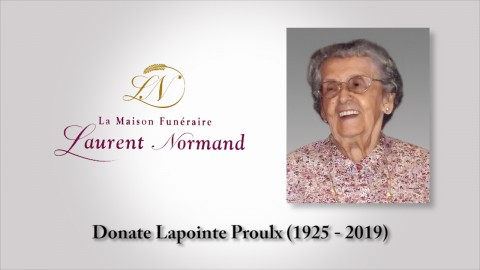 Donate Lapointe Proulx (1925 - 2019)