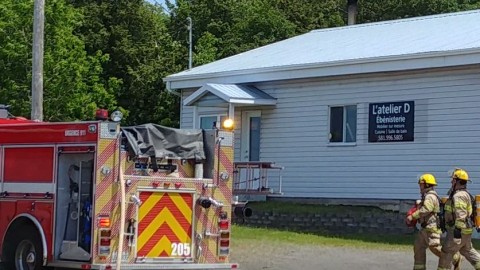 Début d’incendie à L’Atelier D – Ébénisterie de Cap-Saint-Ignace