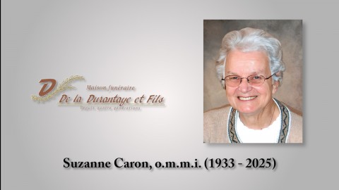 Suzanne Caron, o.m.m.i. (1933 - 2025)