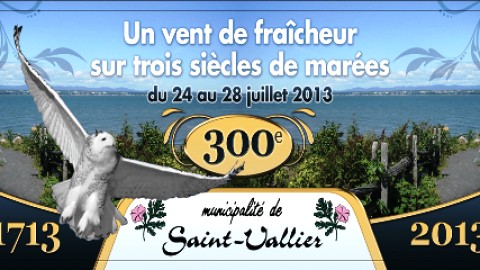 LE GOUVERNEMENT DU CANADA INVESTIT DANS LE 300E DE SAINT-VALLIER