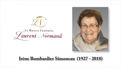 Irène Bombardier Simoneau (1927 - 2018)