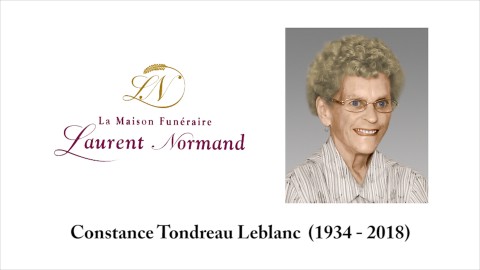 Constance Tondreau Leblanc  (1934 - 2018)