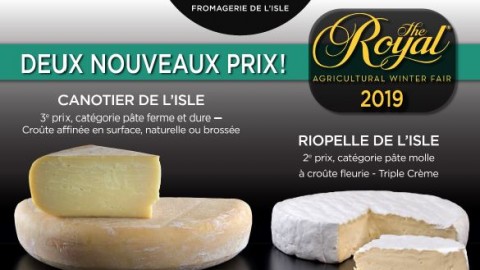 Deux nouvelles distinctions pour les fromages de l’Isle! 