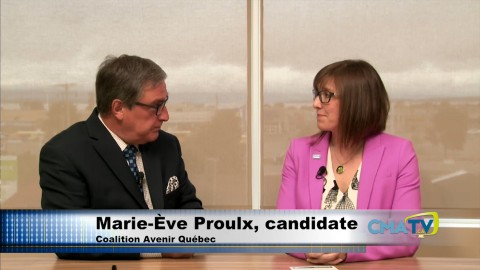 Entrevue - Marie-Ève Proulx candidate de la CAQ - 20 septembre 2018