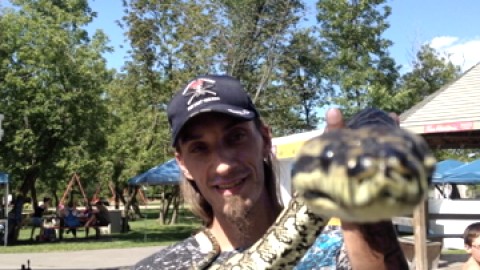 Un python sème l'émoi à Montmagny