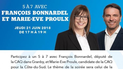 François Bonnardel de la Coalition avenir Québec sera de passage à Montmagny dans le cadre d’une activité de financement