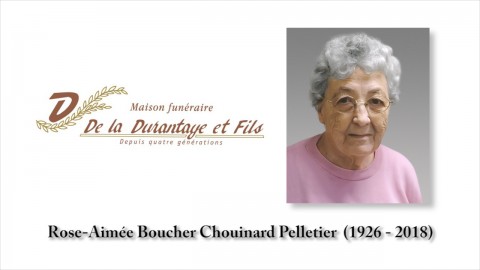 Rose-Aimée Boucher Chouinard Pelletier (1926 - 2018)