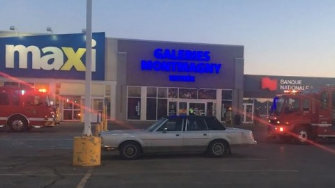 Les pompiers se déplacent aux Galeries Montmagny pour une alerte