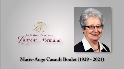Marie-Ange Casault Boulet (1929 - 2021)