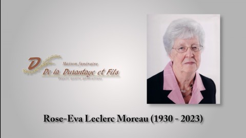 Rose-Eva Leclerc Moreau (1930 - 2023)