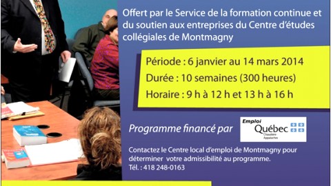 MONTMAGNY - PROGRAMME D'IMMERSION EN ANGLAIS