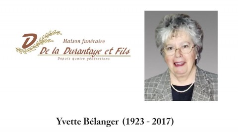 Yvette Bélanger (1923 - 2017)