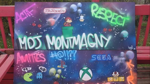 Une fresque pour la nouvelle salle de « gaming » de la Maison des jeunes de Montmagny 