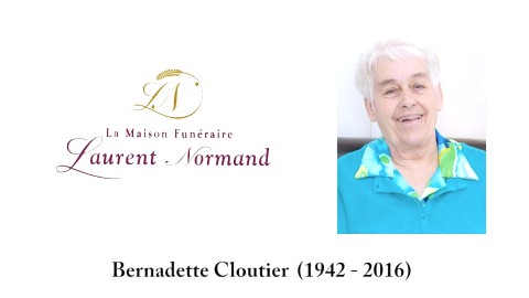 Bernadette Cloutier (1942 - 2016)