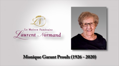Monique Garant Proulx (1926 - 2020)