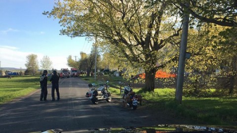 Un garage prend feu à Saint-Pierre-de-la-Rivière-du-Sud