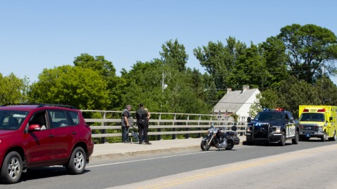 	            	Un blessé léger dans une collision entre une moto et un véhicule à Montmagny	            