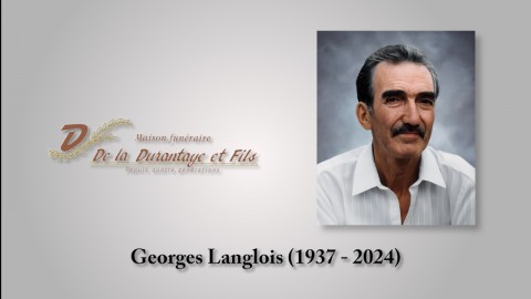 Georges Langlois (1937 - 2024)