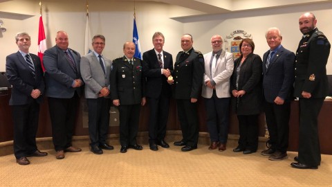 Les Fusiliers du Saint-Laurent rendent hommage à Montmagny