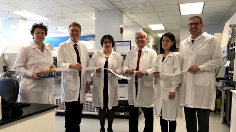 Norbert Morin inaugure les nouveaux locaux du laboratoire de biologie médical de l’hôpital de Montmagny