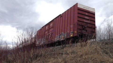 Des wagons d'un train se détachent à l'entrée est de Montmagny