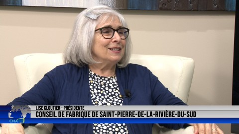 Entrevue - Lise Cloutier, présidente du conseil de Fabrique de la paroisse de St-Pierre - 25 mai 2022