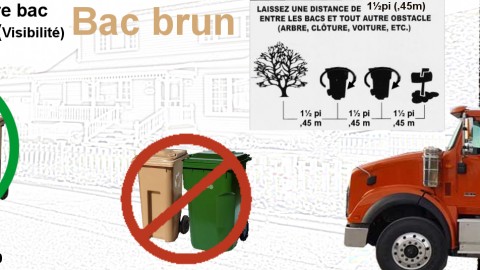 La collecte hebdomadaire des bacs bruns débute le 6 avril à Montmagny