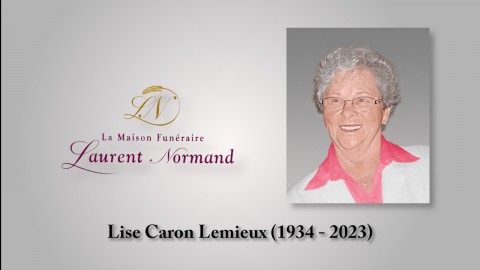 Lise Caron Lemieux (1934 - 2023)