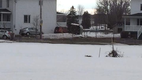 Grave accident sur la Montée de la Rivière-du-Sud