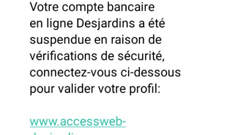 Encore des tentatives d’hameçonnages avec de faux courriels et textos d’institutions bancaires