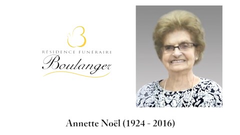 Annette Noël (1924 - 2016)