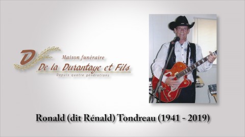 Ronald (dit Rénald) Tondreau (1941 - 2019)