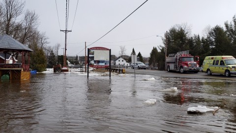 Inondation à Sainte-Lucie-de-Beauregard : la situation est stable, mais le risque est toujours présent