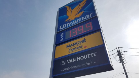Le prix de l’essence à la pompe a connu un bond de 10 cents à Montmagny depuis le début des vacances de la construction