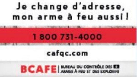 Vous changez d’adresse, votre permis d’arme à feu aussi !