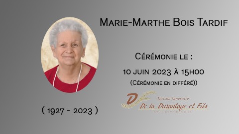 Marie-Marthe Bois Tardif